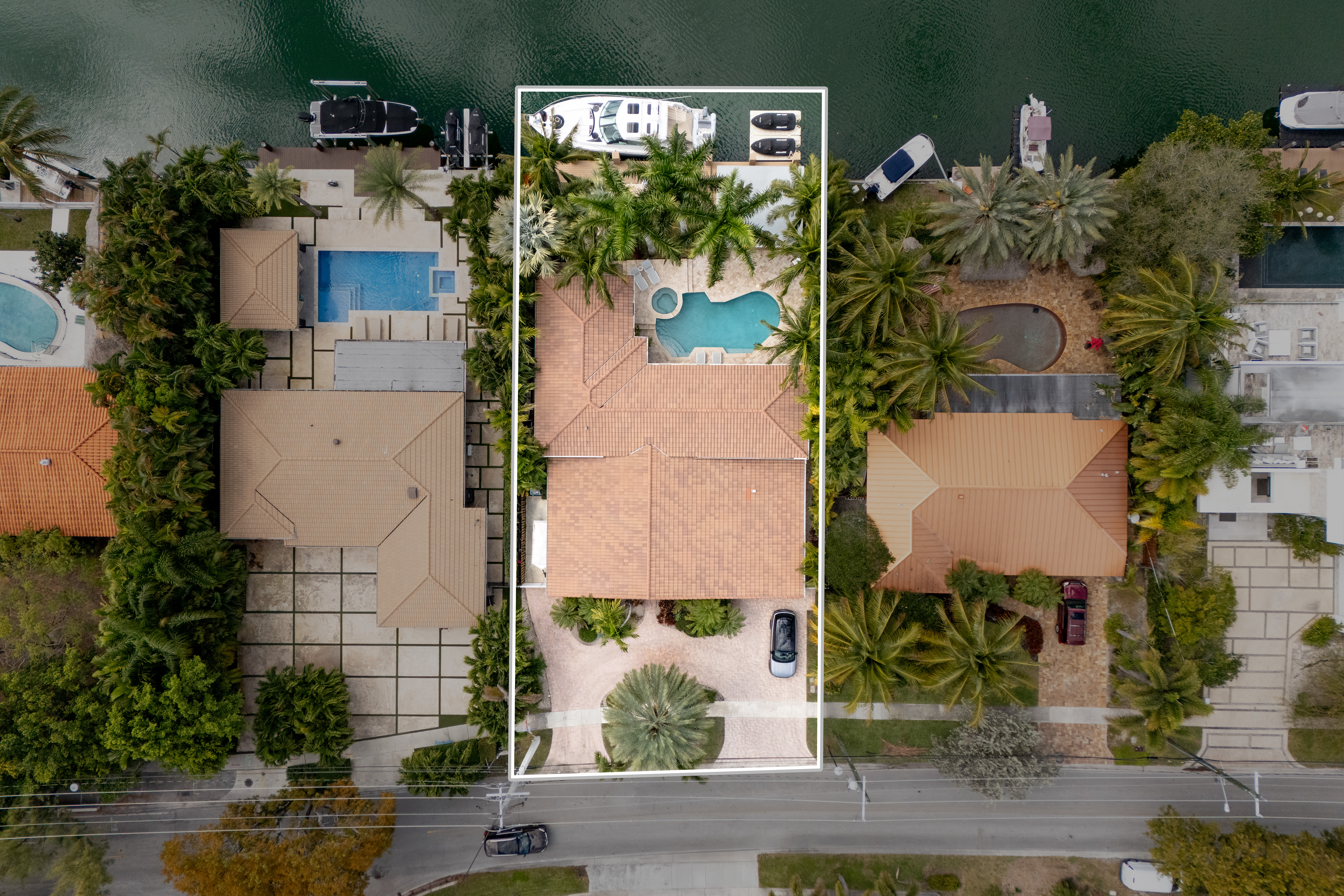 Drone view of Keystone Point waterfront